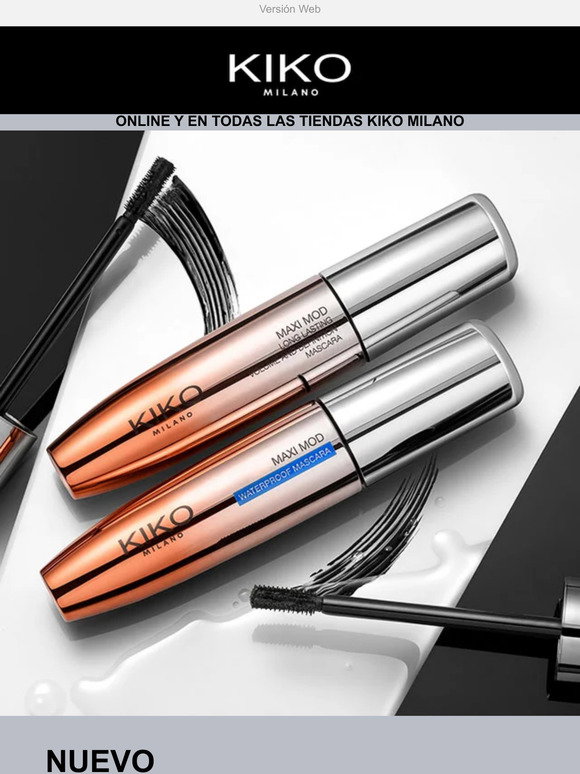 Mascara KIKO MILANO Cils Maxi Volume – Noir, Brosse Hélicoïdale, 12 Ml, Neuf