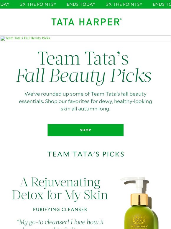 Team Tata’s Fall Beauty Picks