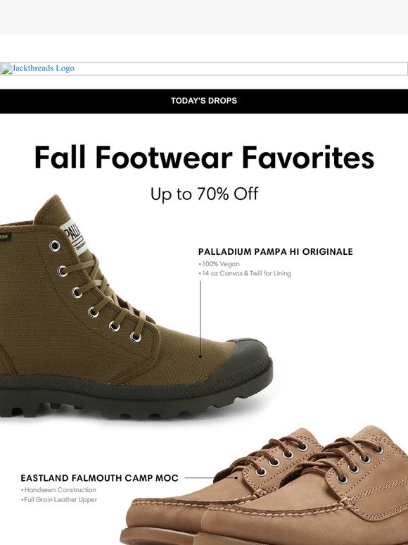 🥾 Fall Footwear Sale: Up to 70% Off Our Favorite Boots, Sneakers & Shoes From Top Brands Ft. Adidas, Puma, Palladium & More!!