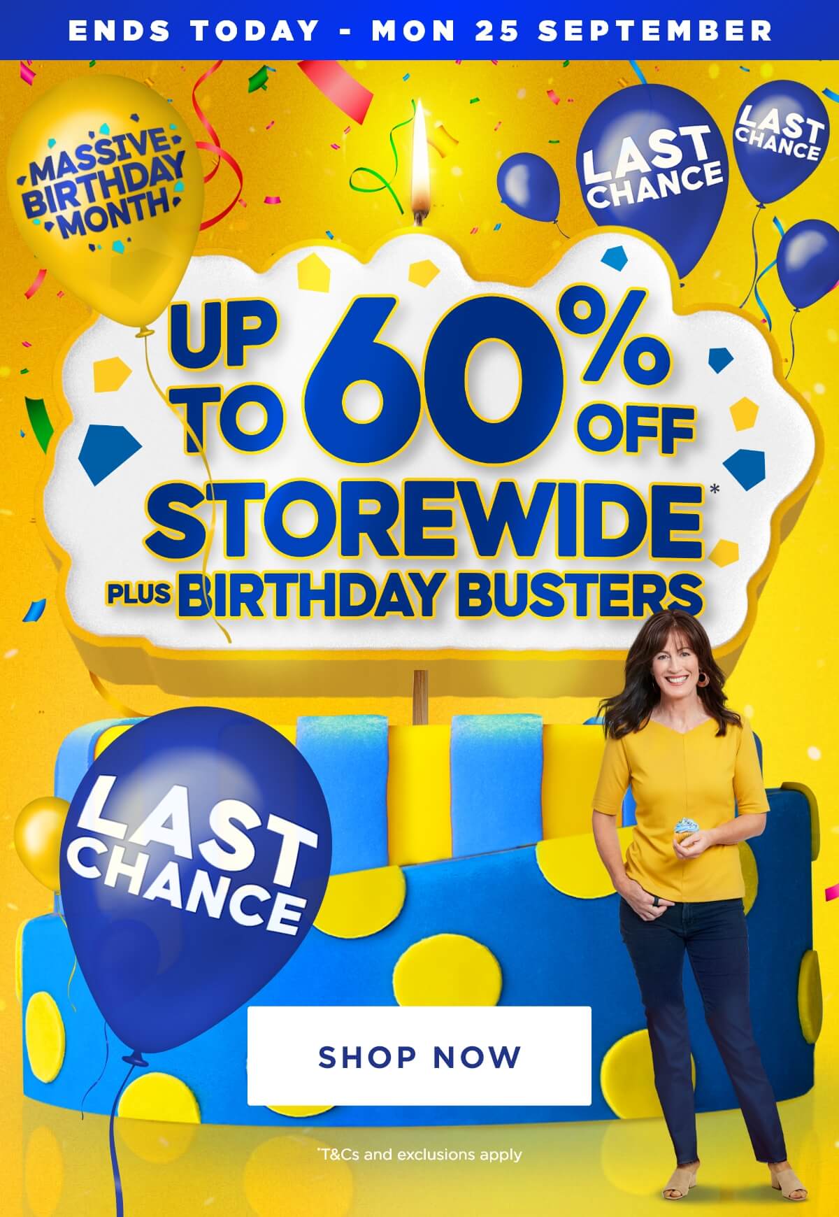 Briscoes LAST CHANCE Birthday Busters end tonight Milled