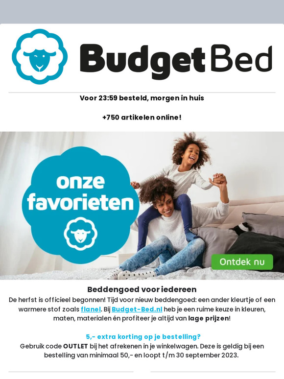 BudgetBed.nl ️ Top 5 van deze week! + 750 aanbiedingen Milled