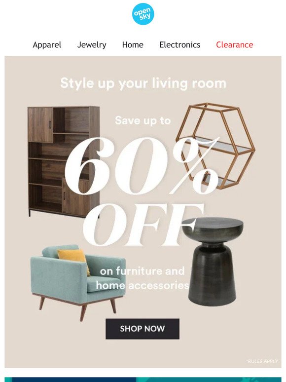 New: Save On a New Living Room