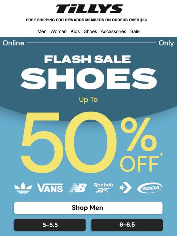 Shoe Flash Sale ⚡ Up to 50% Off