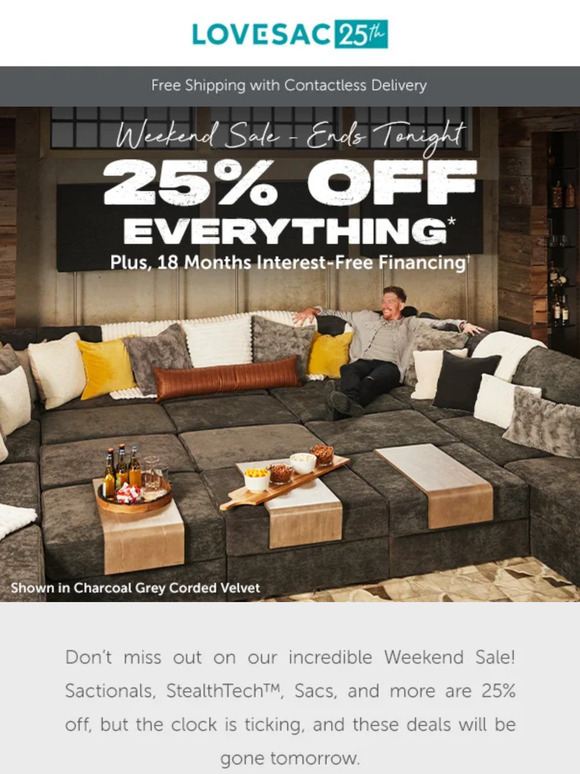 25% Off Everything ENDS TONIGHT!