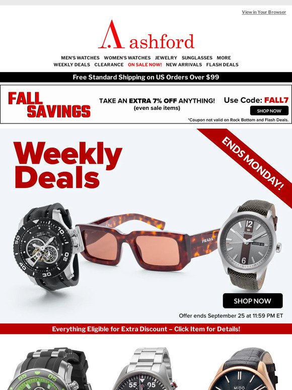 Savings Countdown: Act Fast on Expiring Weekly Deals