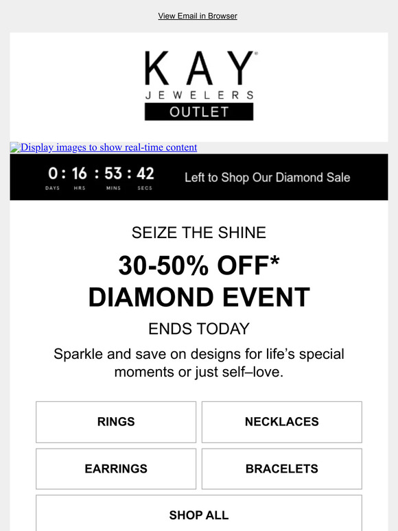 30-50% OFF DIAMONDS ends today!