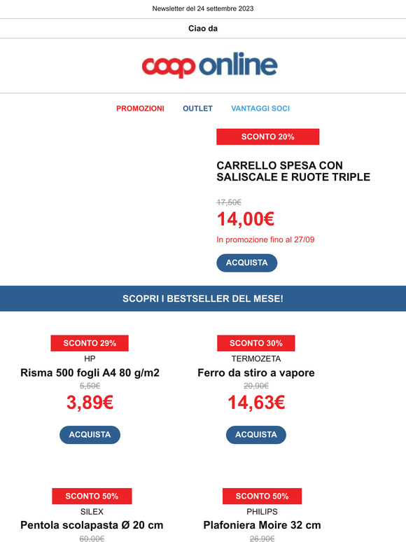 Carrello spesa a 14€: scopri tutti i bestseller!