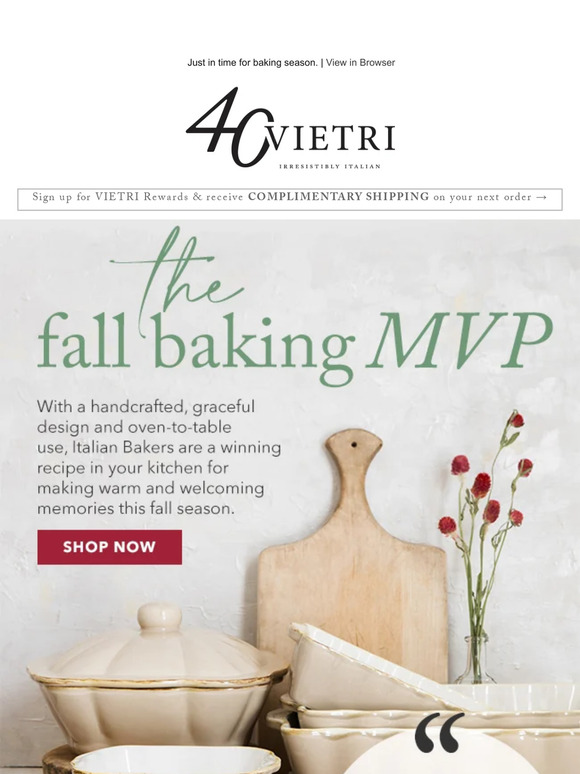 Italian Bakers: the secret ingredient to your fall baking.