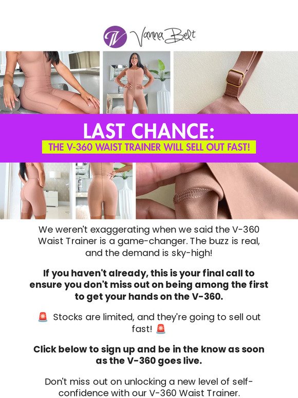 🚨Last Chance: The V-360 Waist Trainer Will Sell Out FAST!