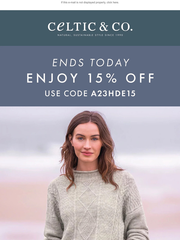 The Celtic Sheepskin Co 15 OFF ENDS TODAY Milled