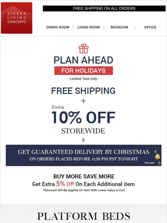 Create your Cozy Haven Before Christmas - Shop Platform Beds
