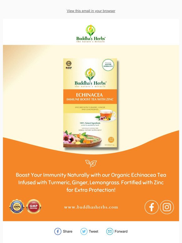 Boost Your Immunity Naturally with our Organic Echinacea Tea