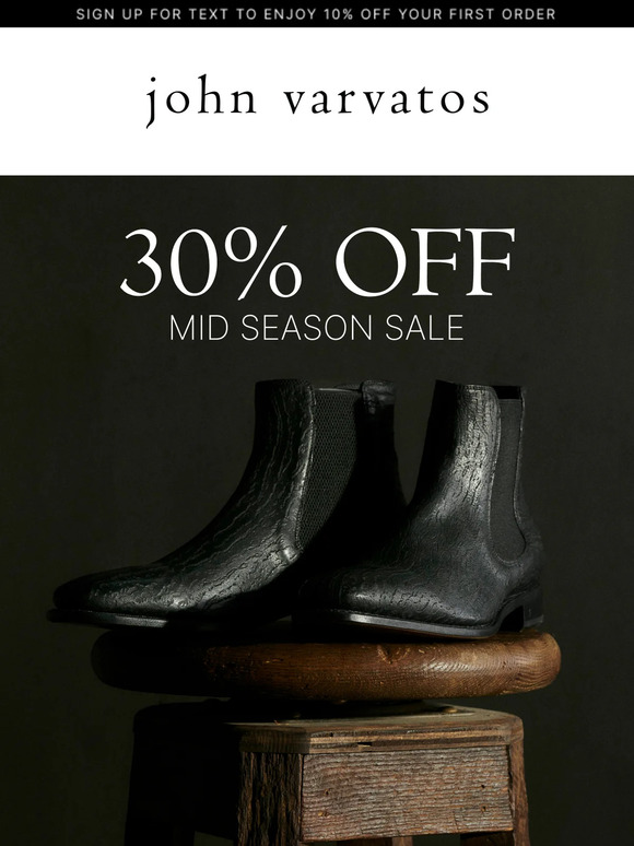 JV’s Mid-Season Sale continues at 30% off
