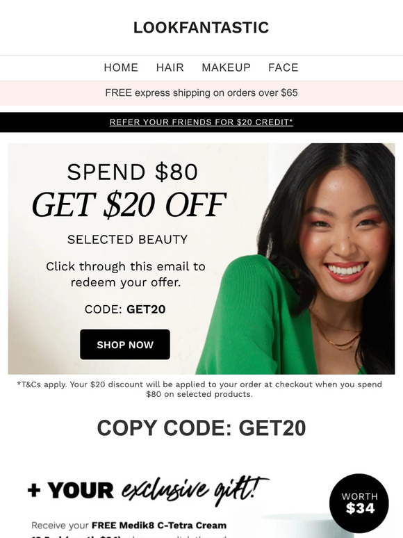 ...want $20 off? 💸