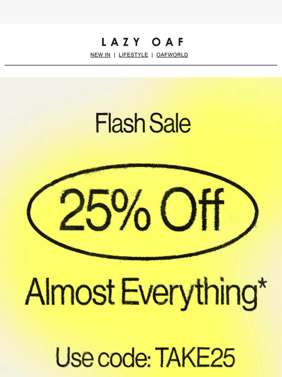 25% OFF ENDS @ MIDNIGHT BST ⏰