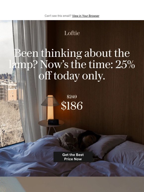 25% Off the Lamp: Today Only