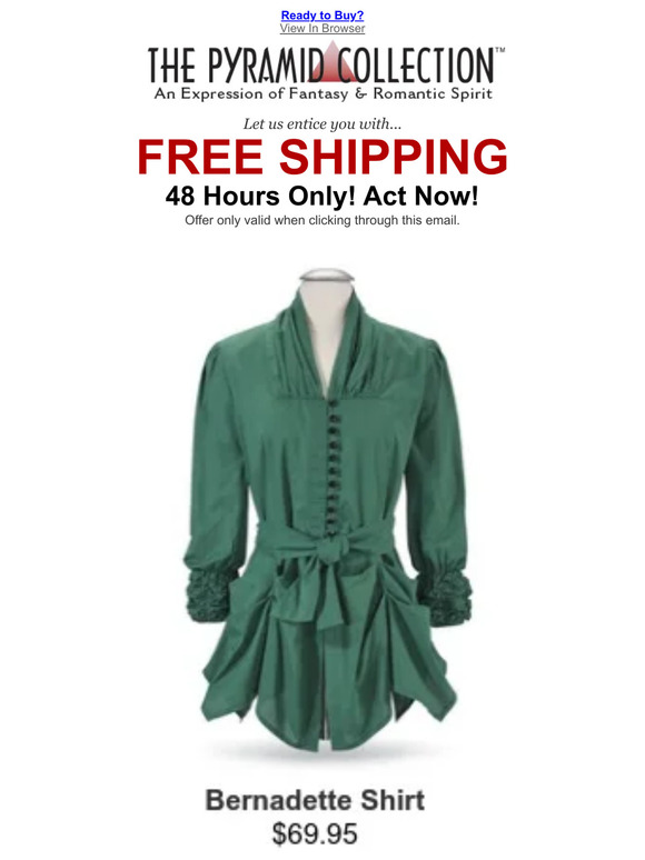 Free Shipping - 48 Hours ONLY!