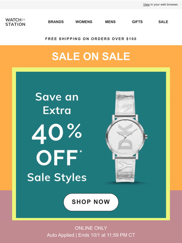 40% Off Sale + New Markdowns