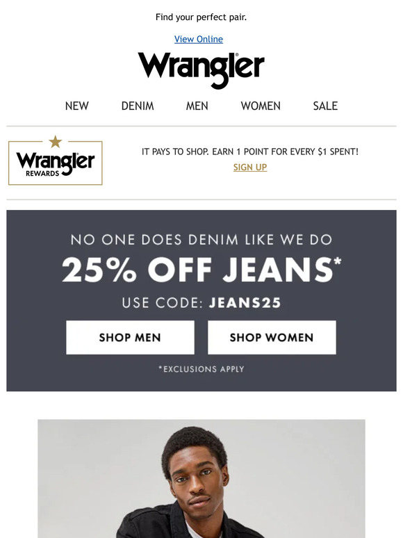 Have you shopped 25% off jeans?