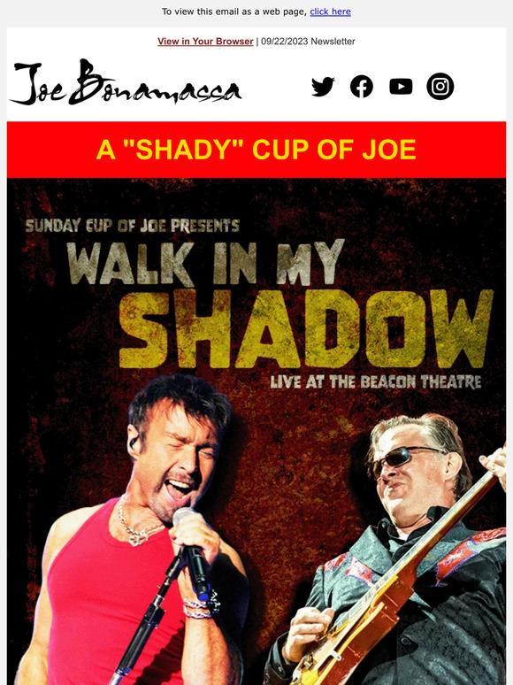 "Walk In My Shadow" - Live at the Beacon Theatre - Watch Now!