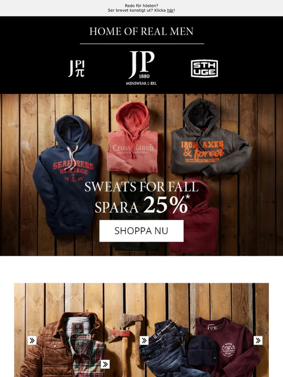 Sista chansen - 25% rabatt på hoodies