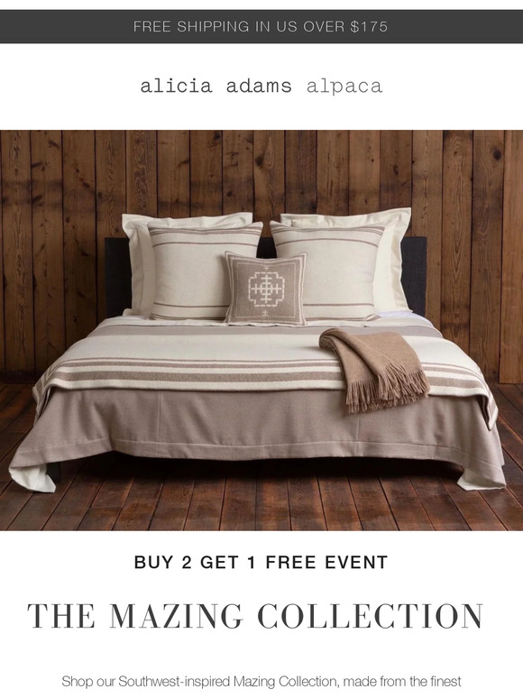 ✨ Ends Soon! Buy 2 Get 1 Free - The Mazing Collection - Shop and Save on Throws, Pillows, and More