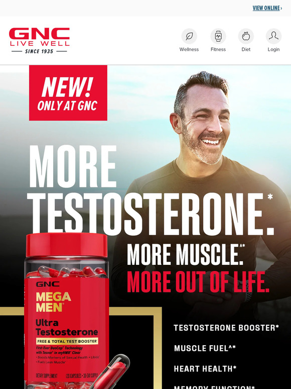 GNC Click here—BOGO50 Testosterone means it's the best time to shop