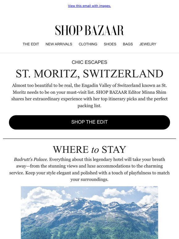 Chic Escapes: St. Moritz, Switzerland