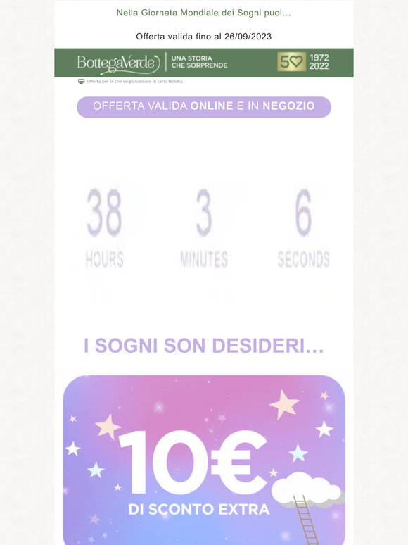 10 euro di sconto per esprimere ogni tuo desidero di bellezza