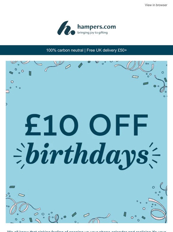 Big birthday blowouts 🥳 Save £10