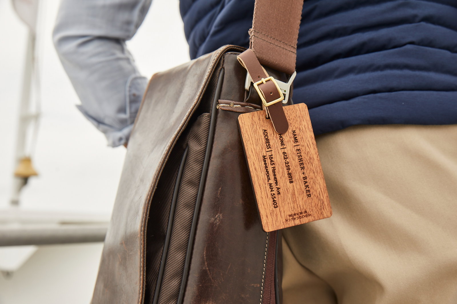 Woodchuck: ️ Elevate Your Travel Style with Custom Wood Luggage Tags ...