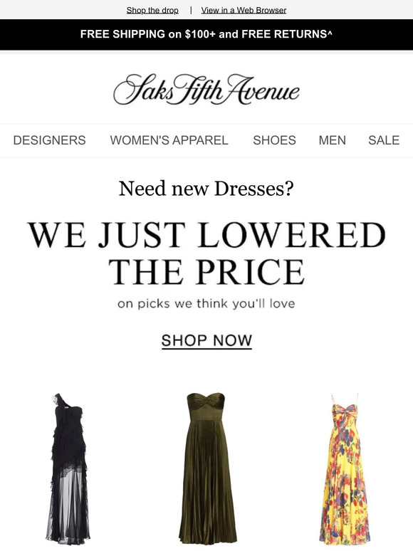 We just lowered the price on Dresses you'll love