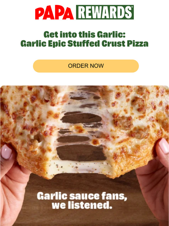 Papa John's new Garlic Parmesan Crust pizza is kind of a big deal -  CultureMap Houston