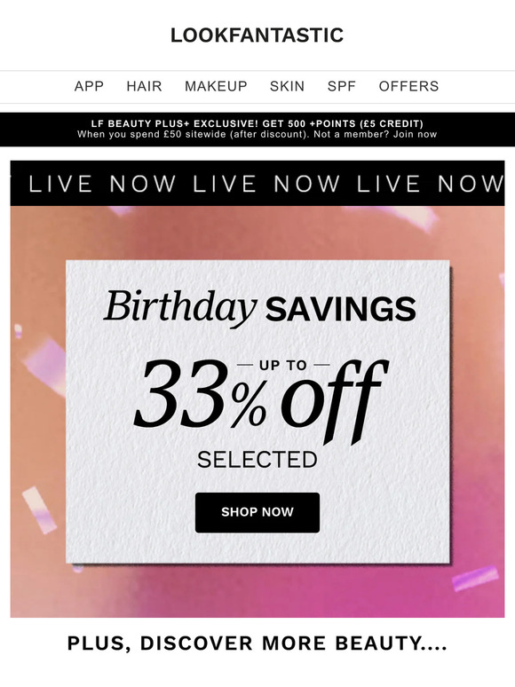 It's Our BIRTHDAY! 🥳 Up To 33% Off