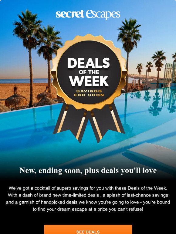Promo Code Secret Escape Secret Escapes: Deals of the week have arrived! | Milled