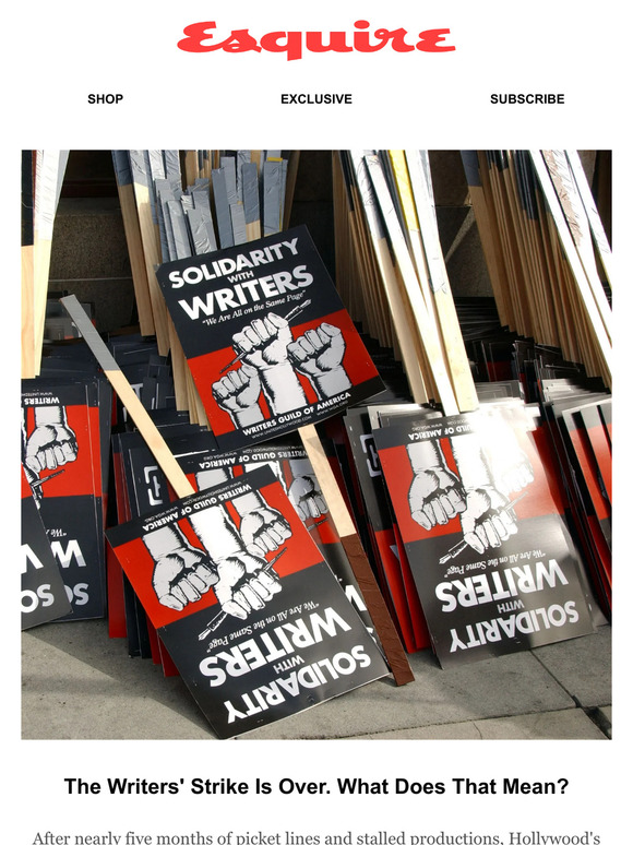 esquire The Writers' Strike Is (Almost) Over. What Does That Mean