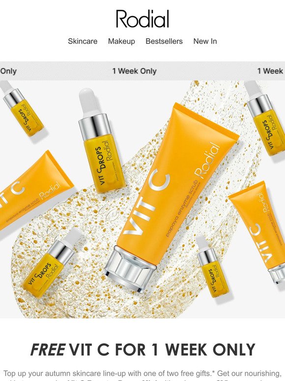 Free Vit C when you spend over €95