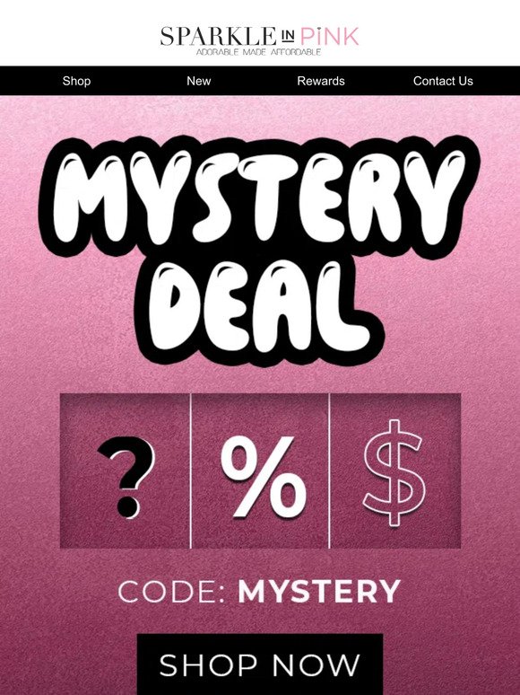 Unlock your mystery discount code! 🎁🔐