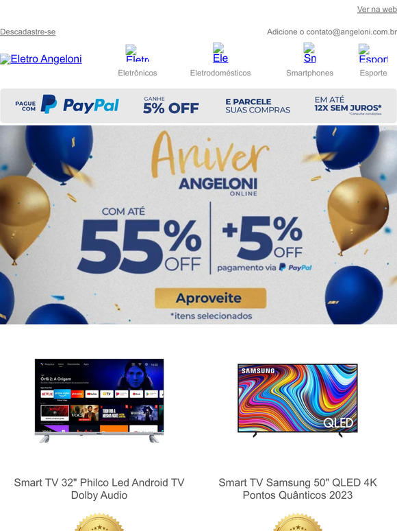 🥳Até 55%OFF: Festa de Descontos e Ofertas
