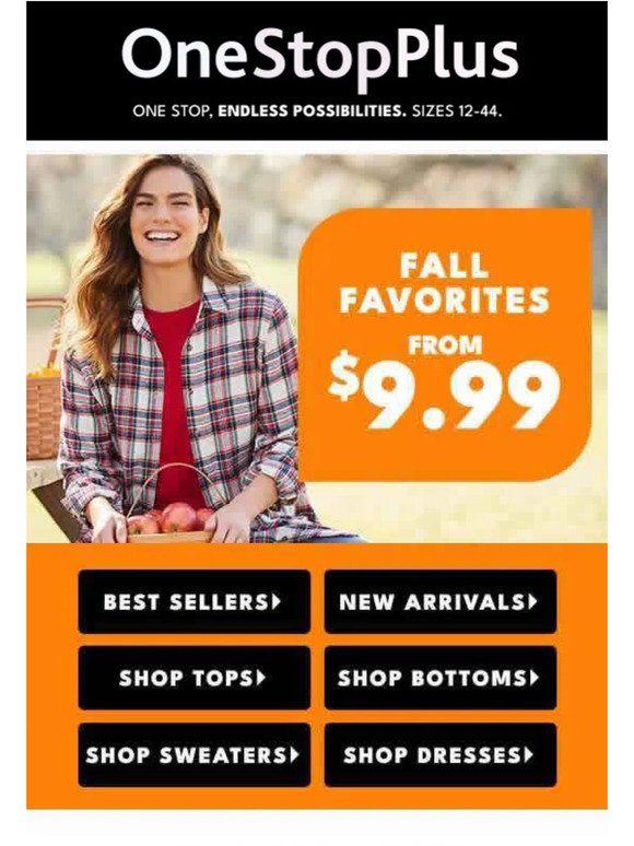 Special delivery! Fall favorites from $9.99