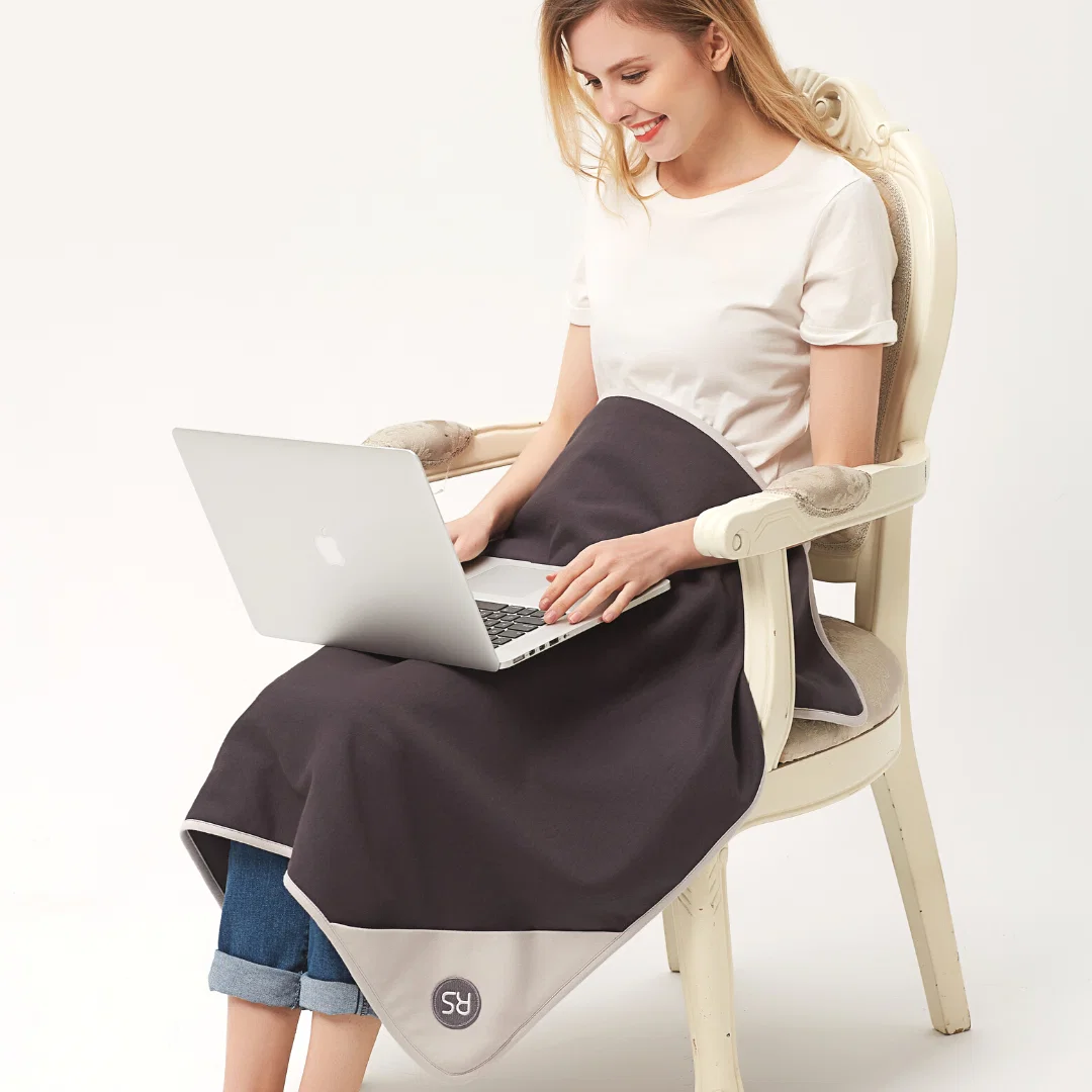 Image of Grey Cotton Blanket | EMF Protection, Anti-Radiation