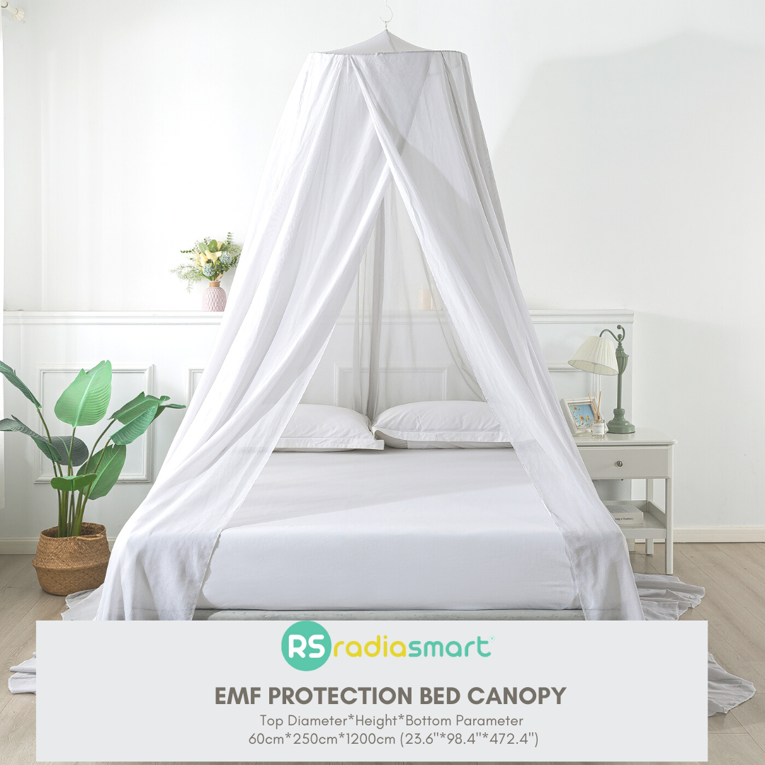 Image of EMF Protection Bed Canopy Circle | RF Shielding, 5G Anti-Radiation