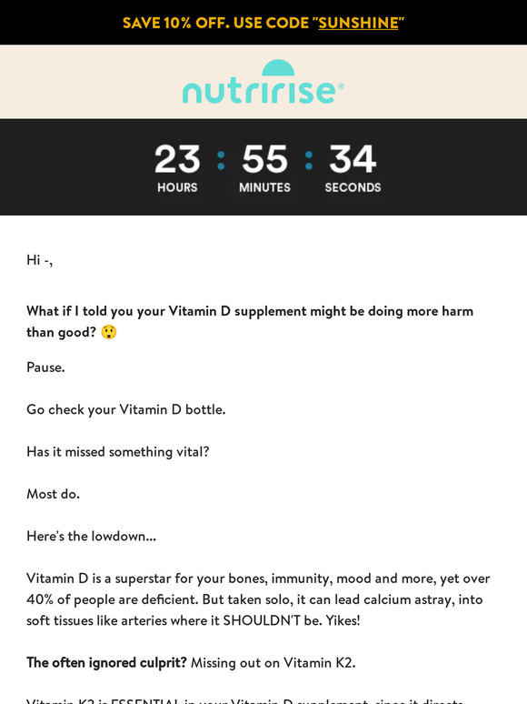 NutriRise Is your Vitamin D supplement dangerous? Milled