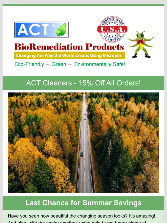 ACT 15% off all Orders
