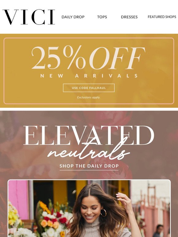 Sale Extended: 25% Off New Arrivals