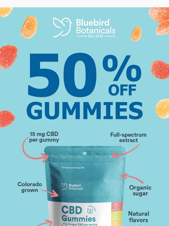 Sweet Savings: 50% Off Gummies!