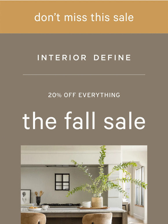 HERE’S 20% OFF 🍁