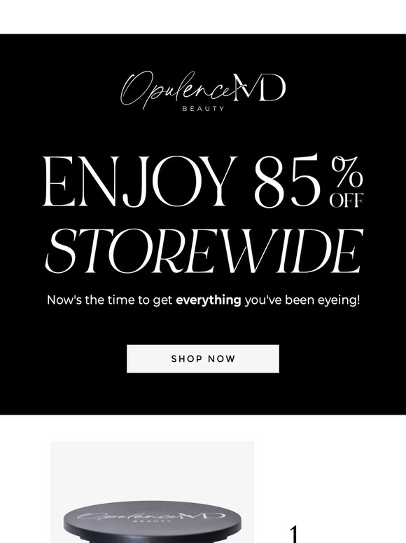 85% OFF EVERYTHING