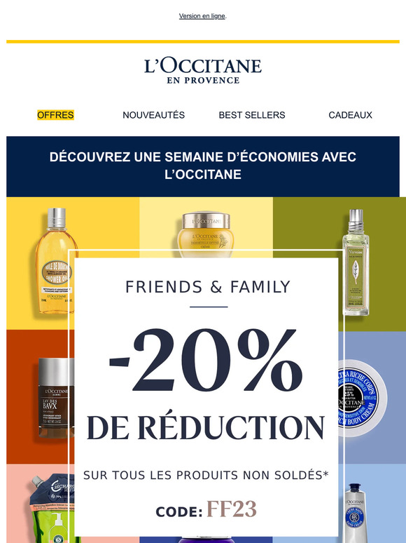 Friends & Family : 20% de réduction ! 💥