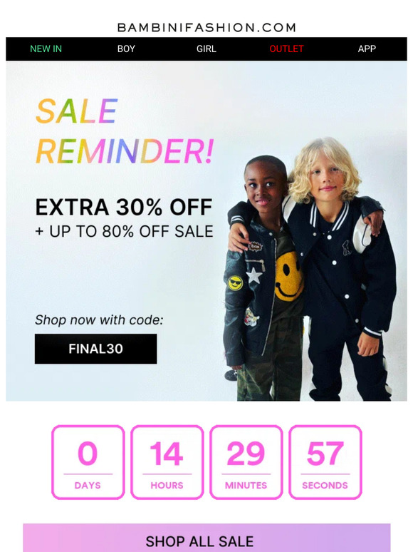 Final Reminder | SALE Extended Only For Today | Up to 80% Off + extra 30% Off